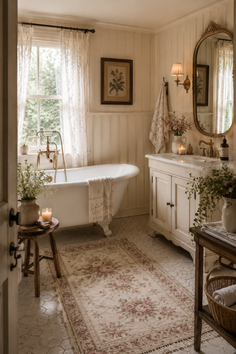 Vintage Cottage Bathroom Ideas for a Cozy Countryside Feel