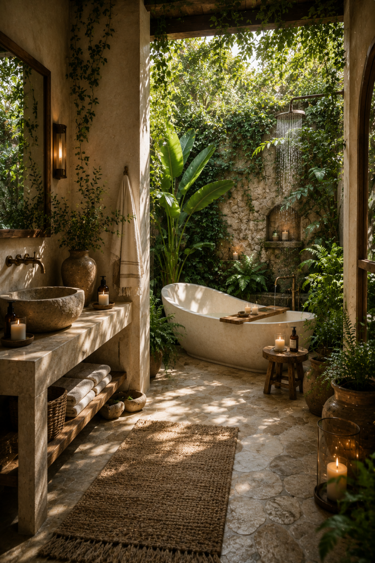 Tropical Garden Spa Bathroom Ideas That Feel Like a Luxury Retreat