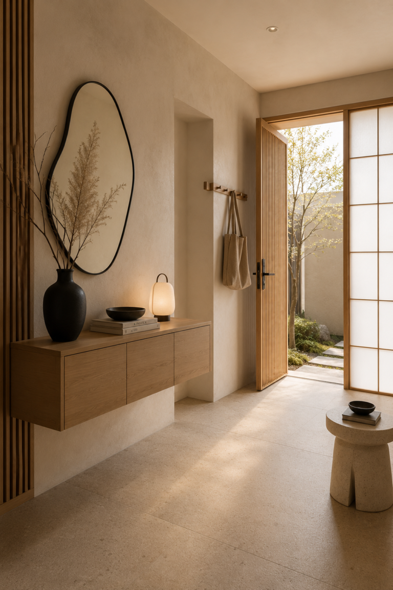 Serene Japandi Entryway Ideas For A Calm And Minimal Home