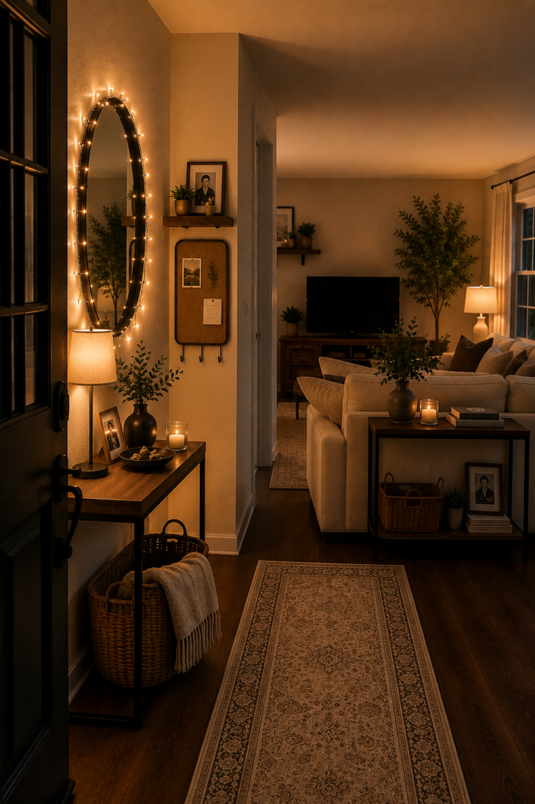 No Foyer? Cozy Entryway Ideas When Your Front Door Opens Into the Living Room