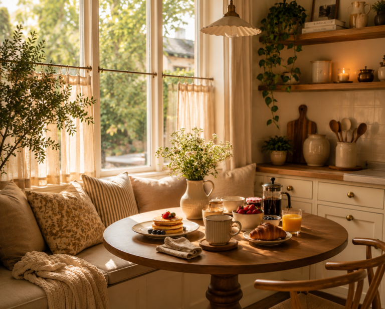 Cozy Breakfast Nook Kitchen Inspiration for Warm Homes